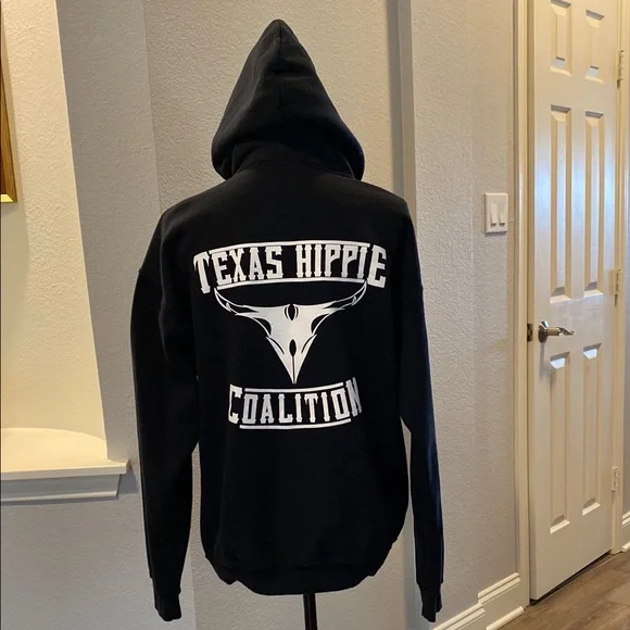 THC Black Hoodie with White Graphic - Picture 2 of 5